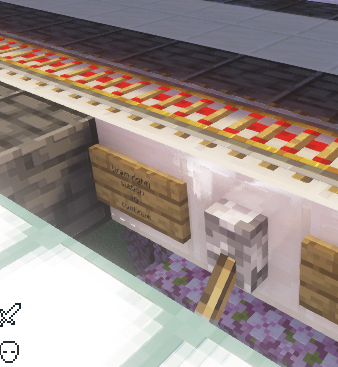 告示牌与铁轨的相对位置