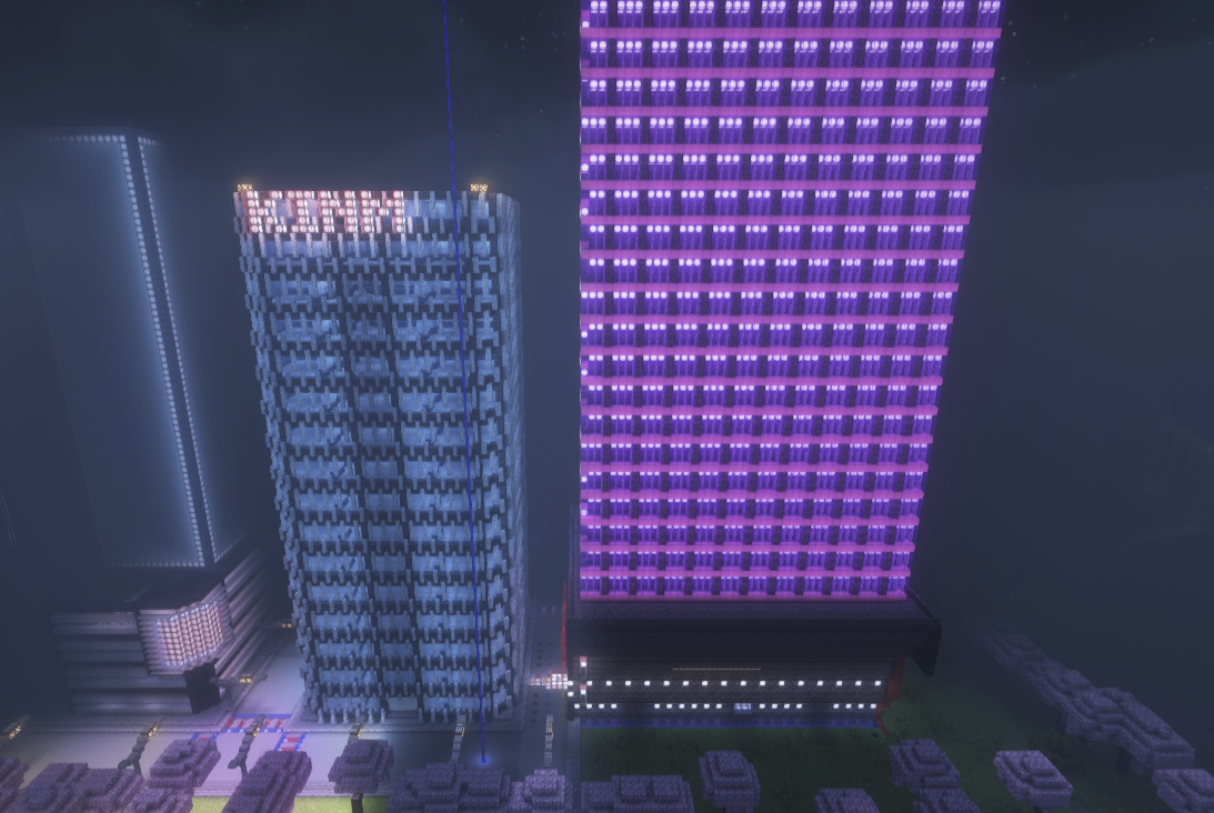 金融中心(左)和游戏厅(右)