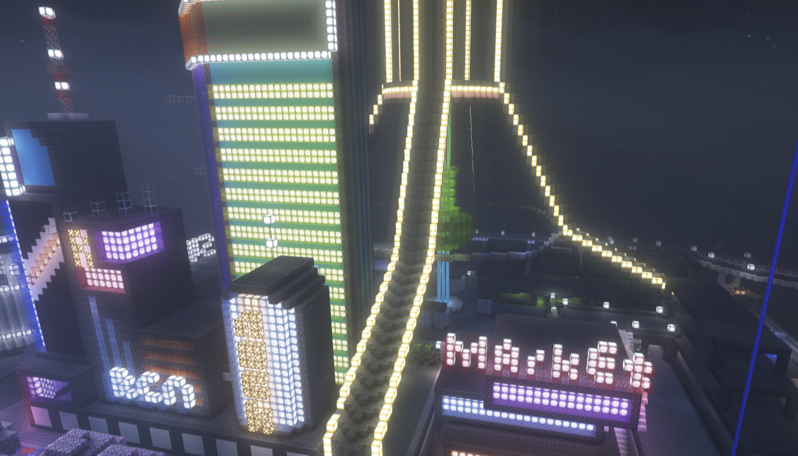 太空电梯+赛博城